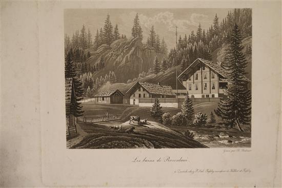 A group of assorted unframed prints and drawings
